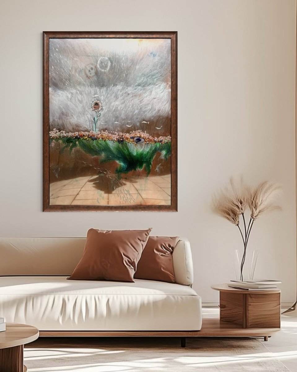 Earth Coral Garden Abstract Crystal Artwork By Marie Antuanelle, 39 X 51, Artwork For Sale On Artfinder