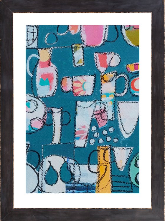 Still Life & Yellow Vase III