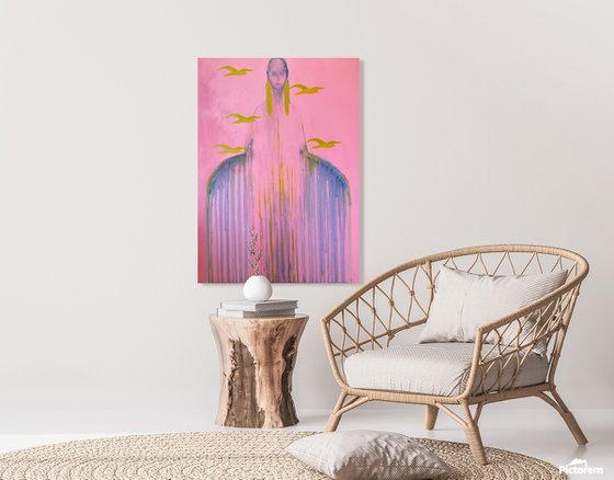 Jewelry and birds in pink