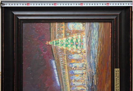 New Year's Eve. View of the Detsky Mir store