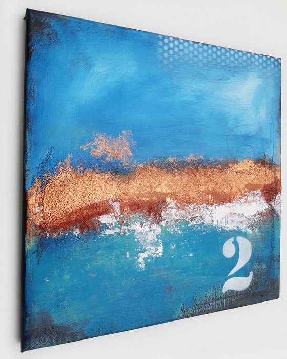 2 days by the sea – small abstract seascape
