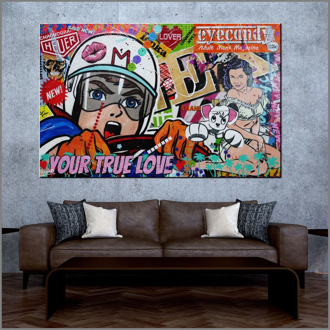 Speed Racer Retro Vintage Pop Art Comic Book Japanese Manga Wall Art