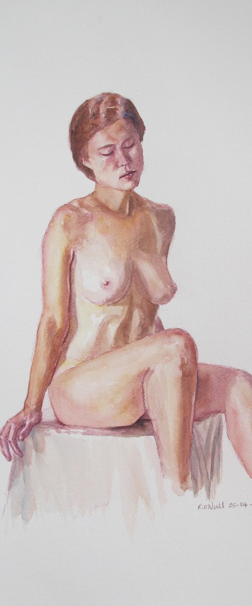 Seated female nude by Rory O’Neill