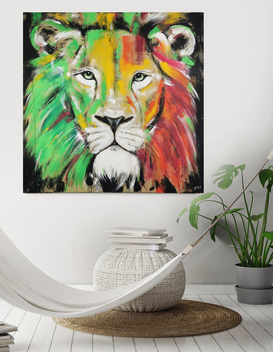 LION #16 - Series BIG CAT by Stefanie Rogge