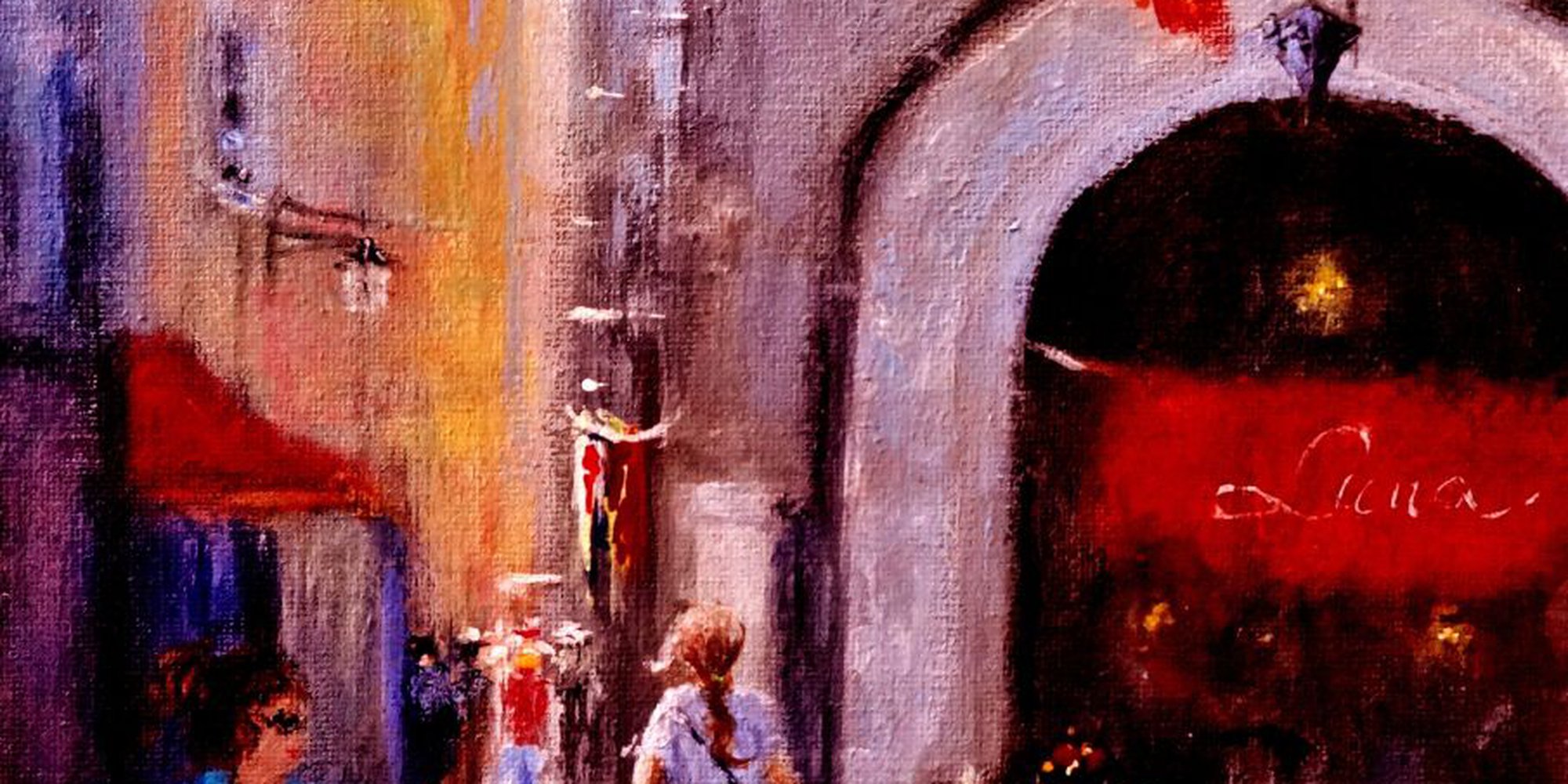 Art of the Day: "Streets of Vernazza..(2), 2014" by Cristina Mihailescu