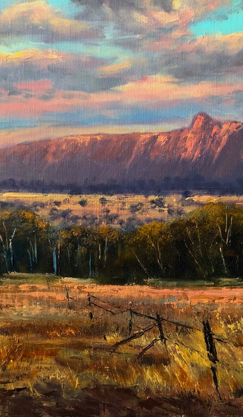 Sunset on Mt Arapiles Vic by Christopher Vidal