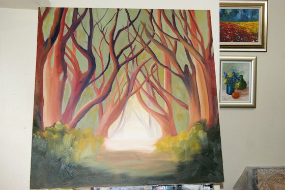 Silence- Treescape  (Very Large Square Painting)