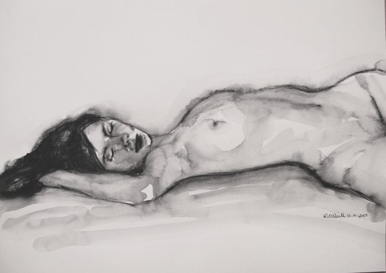 Reclining female nude