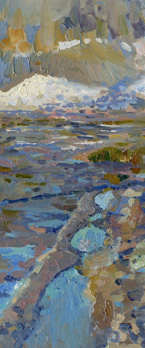 The last snow. Puddles. Pereslavl-Zalessky by Simon Kozhin