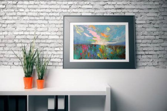 Cool Breeze !! Abstract Painting !! Abstract !! Small Painting !!