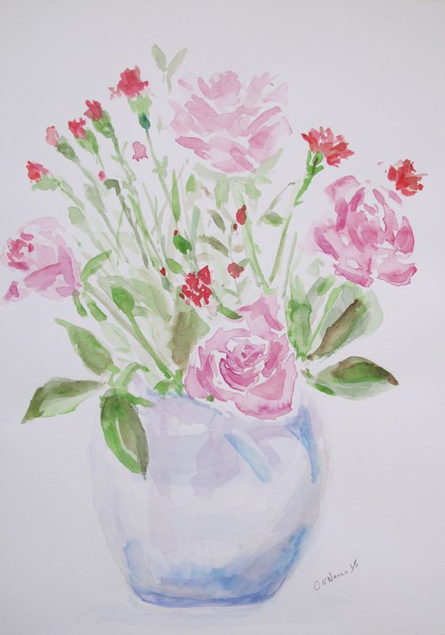 Roses and Pinks by Catherine O’Neill