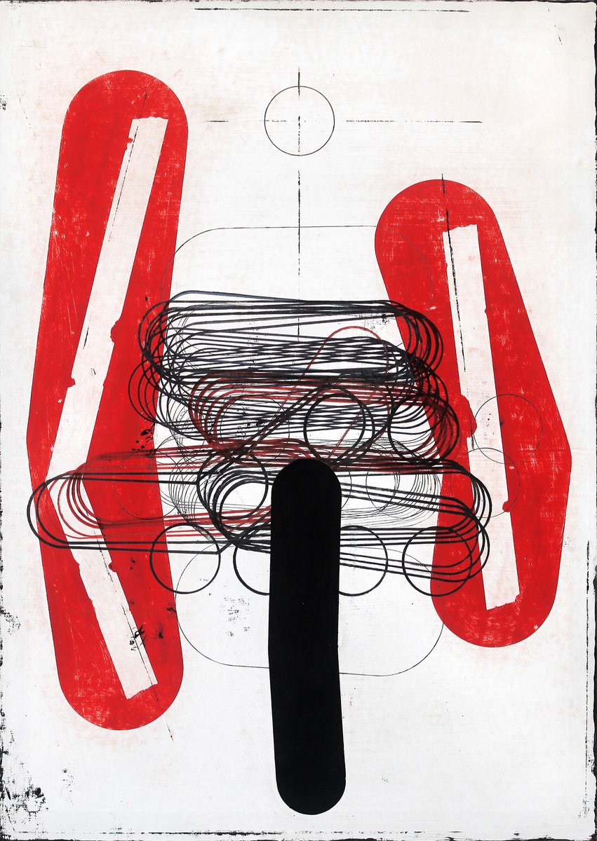 Geometric Painting , Quiet Tension 1. By Petr Strnad, 17 X 23, Artwork For Sale On Artfinder