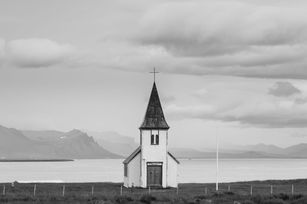 Church at Hellnar, Snaefellsnes, Iceland by Baxter Bradford