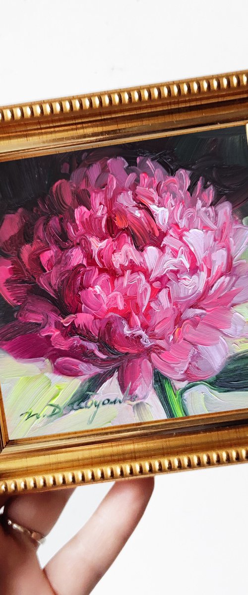 Peony flower by Nataly Derevyanko