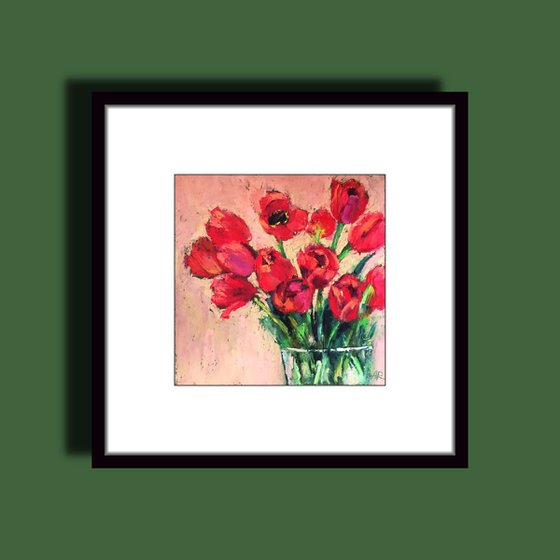 Bouquet of Red Tulips