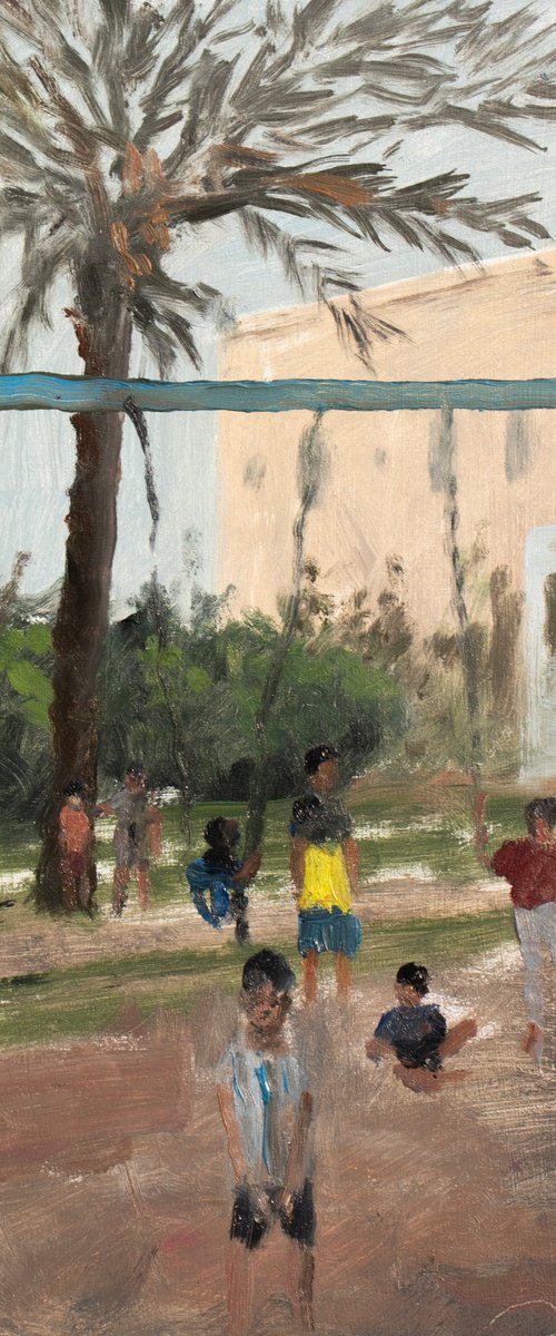 Children Playing by Mazen Ghurbal