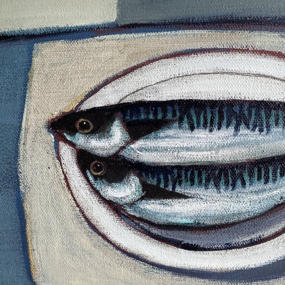 Still Life with Mackerel
