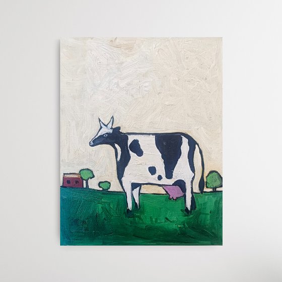 Cow on the field