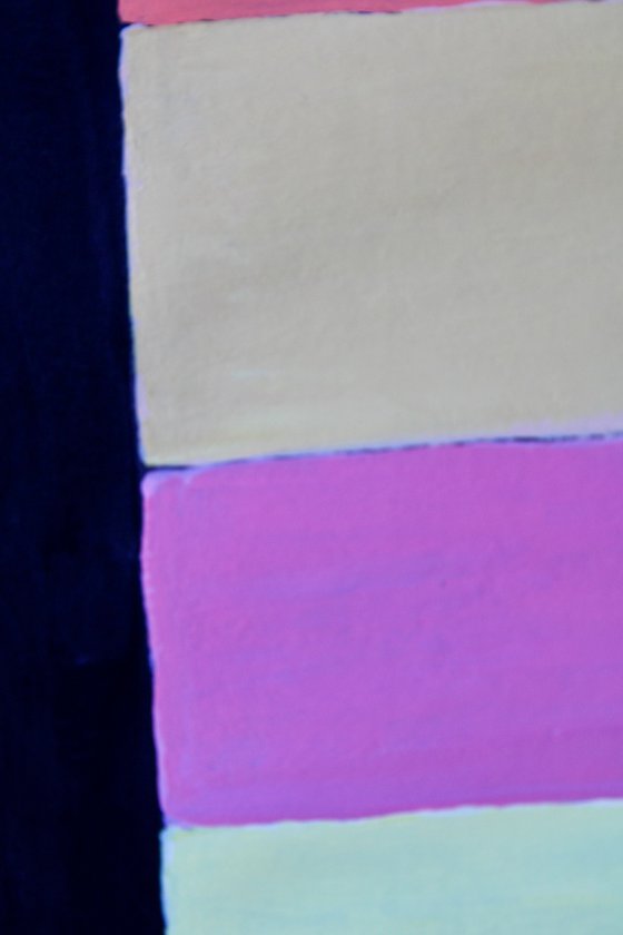 Stacked Pastels Inside Black