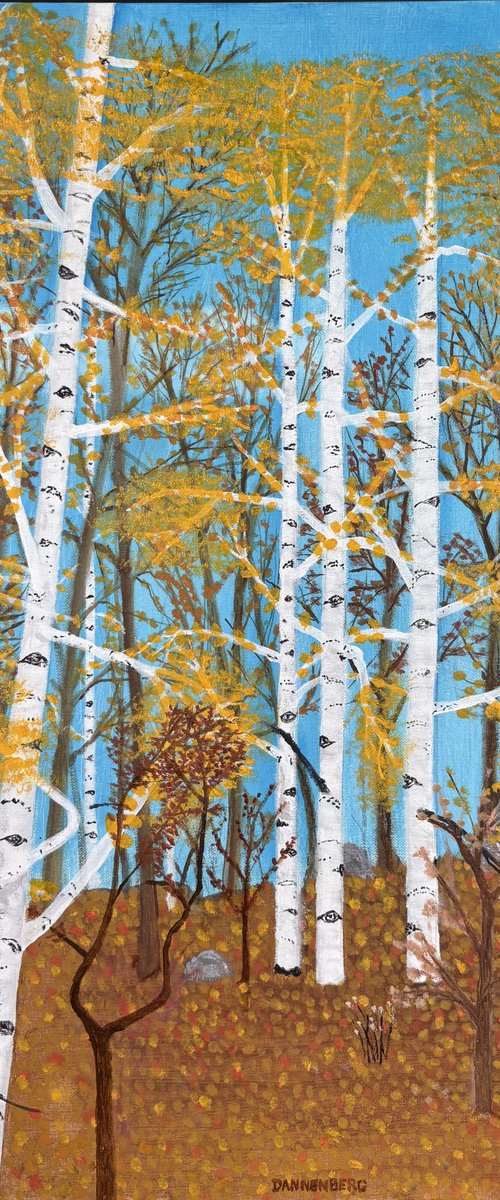 HILLTOP TREES by Leslie Dannenberg