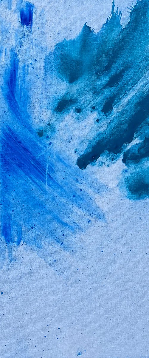 Blue abstract painting 2205202005 by Natalya Burgos