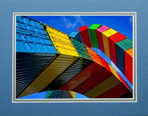 Shipping Containers Sculpture, Normandy, France