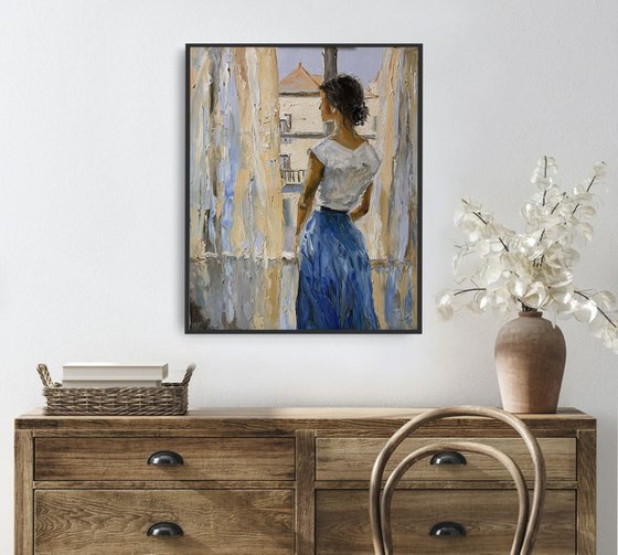 Quiet Contemplation. Woman.