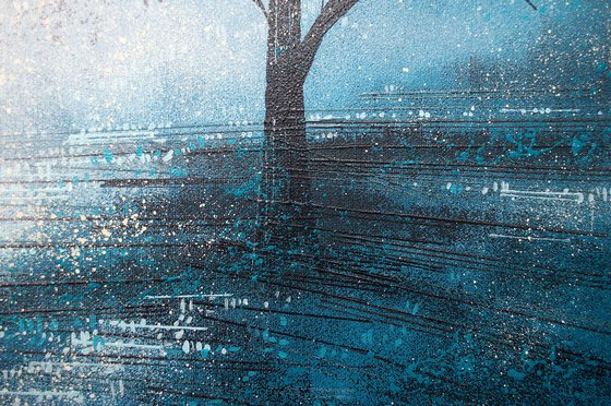 Tree In Morning Mist