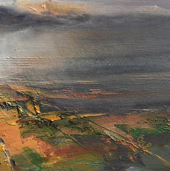 Under the rain clouds
