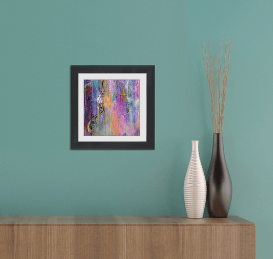 Abstraction #9 - Framed and ready to hang - original abstract painting