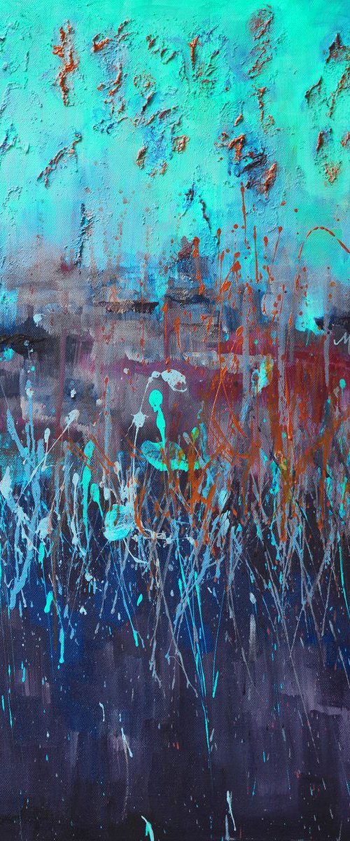 "Turquoise Rain" by Mihaela Ionescu
