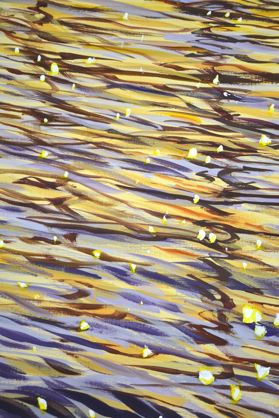 Sea. Evening light .