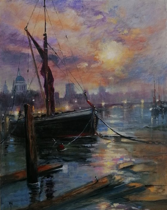 The Thames at Twilight, London