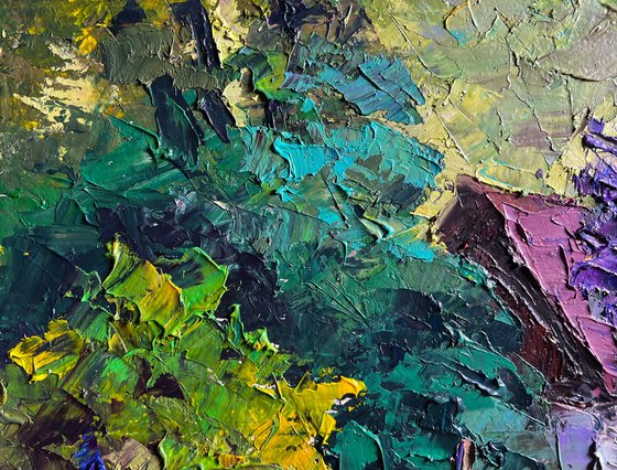 Lilac Bush in the Garden