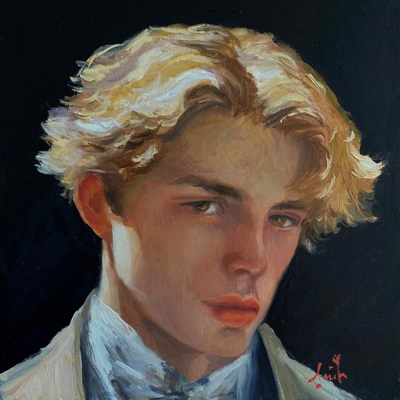 Blond Young Edwardian Man