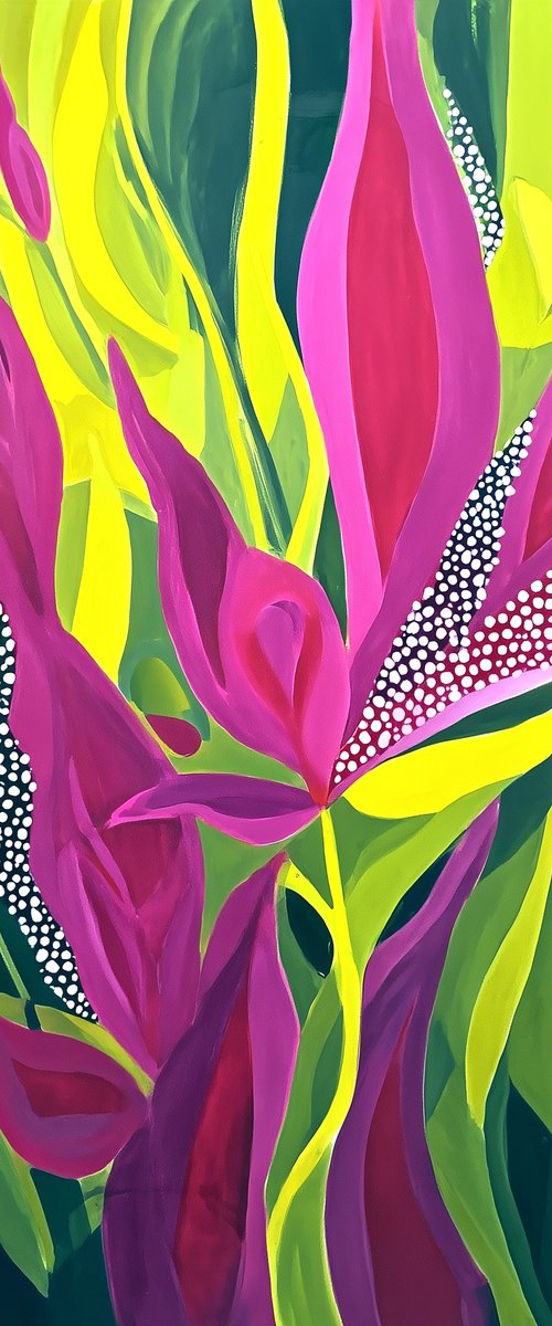 Tropical Leaves Dance #2 by V+V Kniazievi