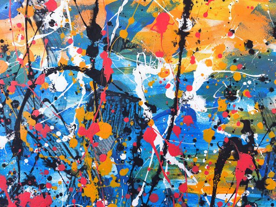 Flowers at sunset by M.Y.