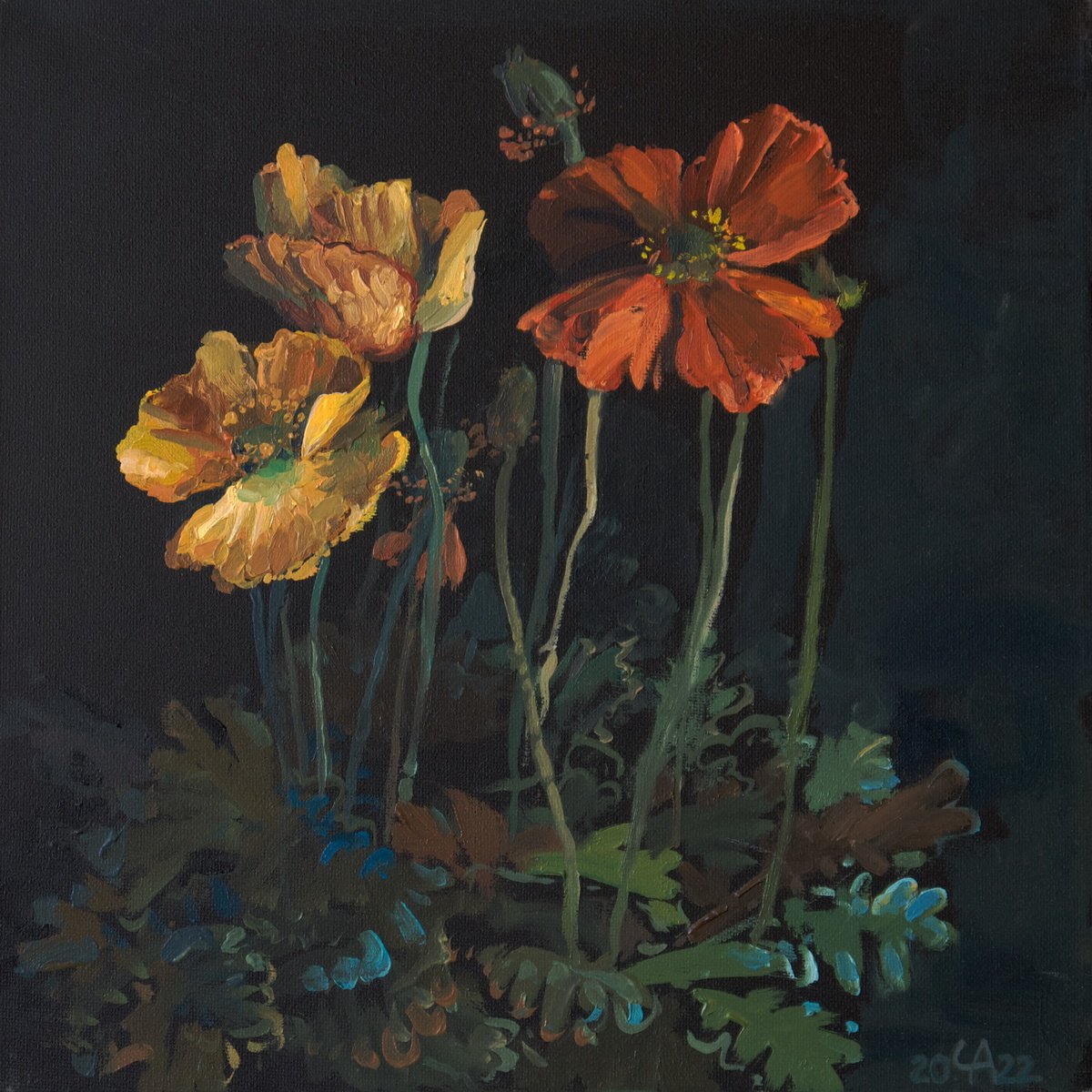 One-Day Flowers By Anastasia Chernysheva, 12 X 12, Artwork For Sale On Artfinder