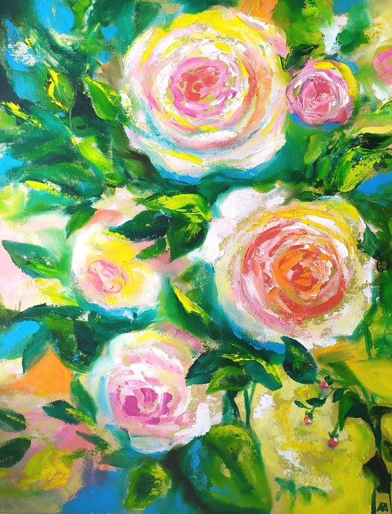 Abstract roses