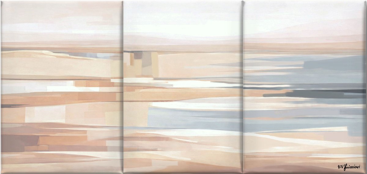  Sand, Light And Sky #5 By V+V Kniazievi, 83 X 39, Artwork For Sale On Artfinder