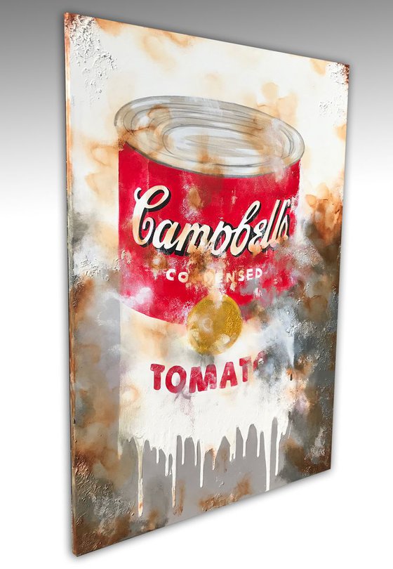 canned heat- wink to Warhol   (120 x 80 cm) Dee Brown