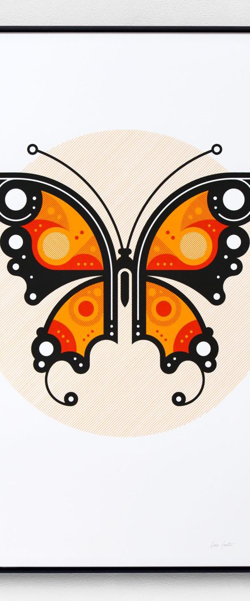 Butterfly #1 A2 limited edition screen print by The Lost Fox