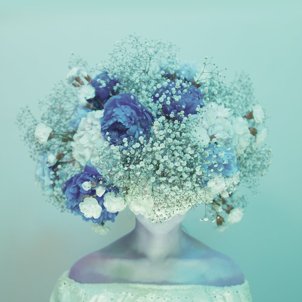 Expressive Portrait Photograph By Ziesook You, 20 X 20", Scent Of Austin 07022021B, Original Artwork