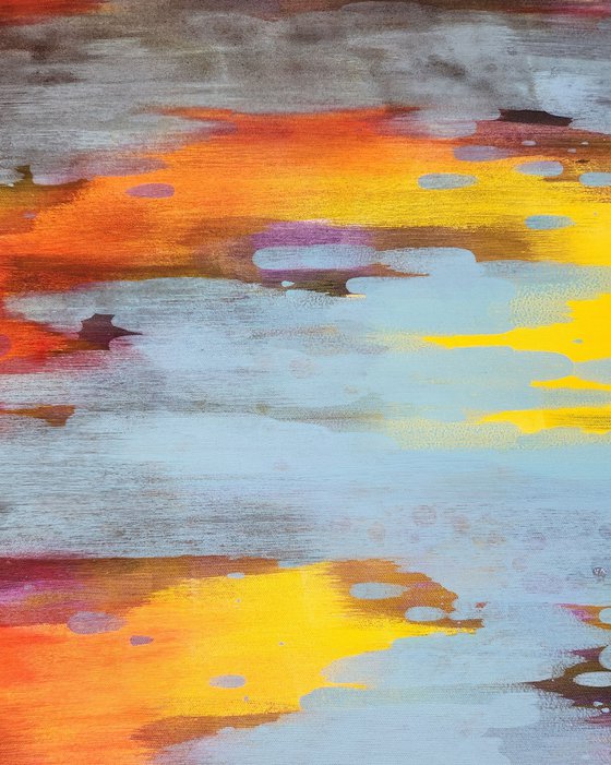 FLARE I - Contemporary Abstract Painting