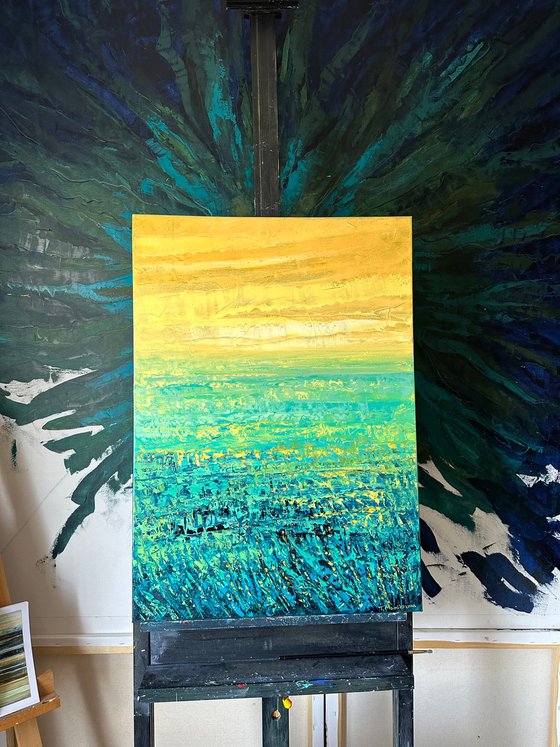 Field at Sunrise A23 50x70cm