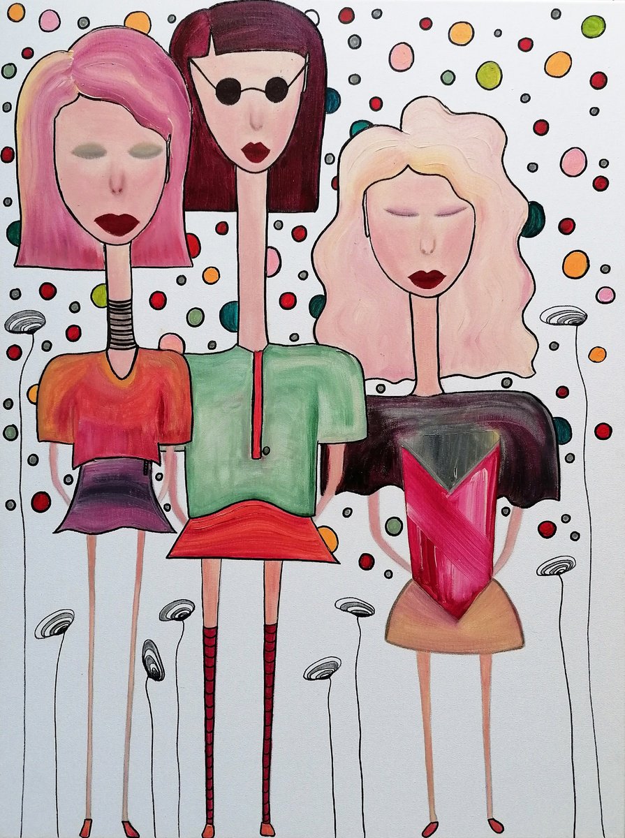 Painting | Acrylic | In three by Ausra Balilioniene