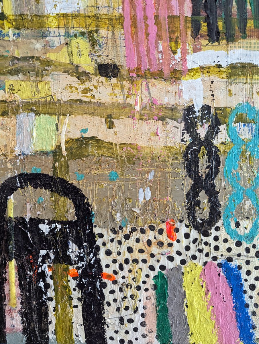 Abstract Painting By Jenny Furman, 20 X 28, In My Heart, Original Artwork