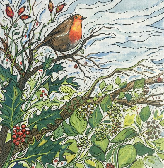 Robin in Foliage