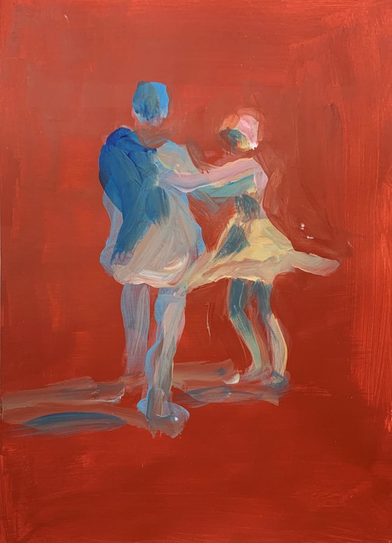 People figures. Dancers. sketch