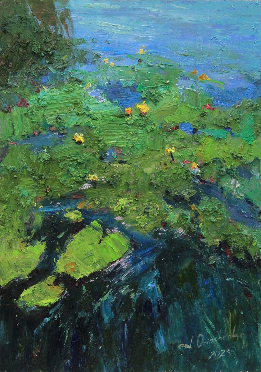 Water Lilies By Alisa Onipchenko-Cherniakovska, 14 X 20, Artwork For Sale On Artfinder